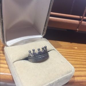 Sterling silver 925 ring crown size 6.5 to 7